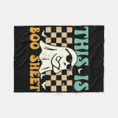 Couverture Polaire Voici Bosheet Ghost Retro Halloween Costumes Homme (Devant (Horizontal))