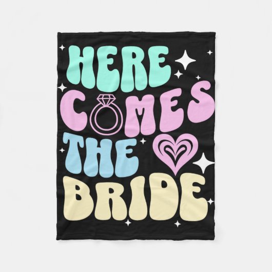 Couverture Polaire Voici Le Bride Bachelorette Party Bridal Sho (Devant)