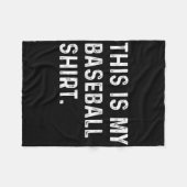 Couverture Polaire Voici Ma Chemise De Baseball - Pitcher Catcher Mam (Devant (Horizontal))