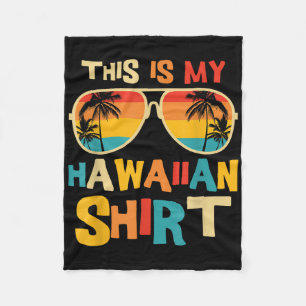 Couverture Polaire Voici Ma Chemise Hawaïenne Costume Tropical Luau P