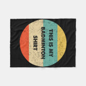 Couverture Polaire Voici Mon Badminton (Devant (Horizontal))