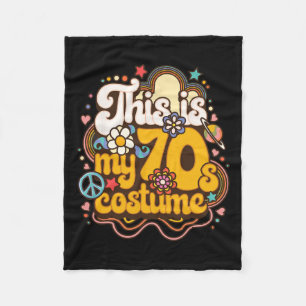 Couverture Polaire Voici Mon les années 70 Costume Thème Partie Hippi