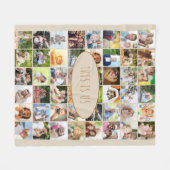 Couverture Polaire Voici Us Cream Rust 40 Photo Collage (Devant (Horizontal))
