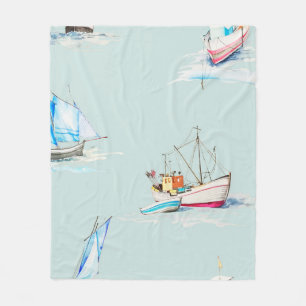 Couverture Polaire voile d'aquarelle dessinée à la main illustration