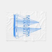 Couverture Polaire Voile nautique côtière de Kailua Kona (Devant (Horizontal))