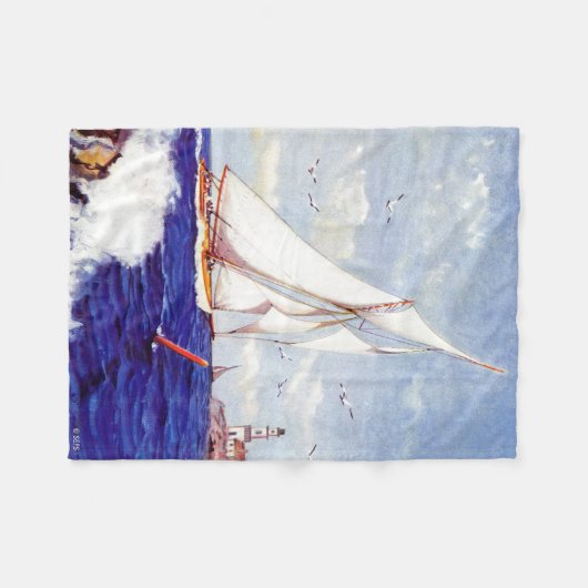 Couverture Polaire Voile Par le phare par Albert B. Marques (Devant (Horizontal))