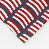 Couverture Polaire Voilier Viking Motif Rouge Blanc Bleu (Coin)