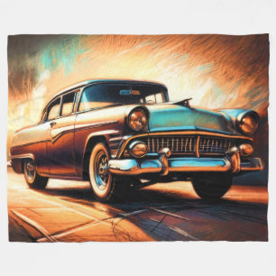 Couverture Polaire Voiture antique Hard Pastel