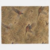 Couverture Polaire Vol de faisan d'automne (Devant (Horizontal))