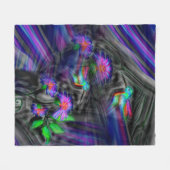 Couverture Polaire Vol de nuit de colibri (Devant (Horizontal))