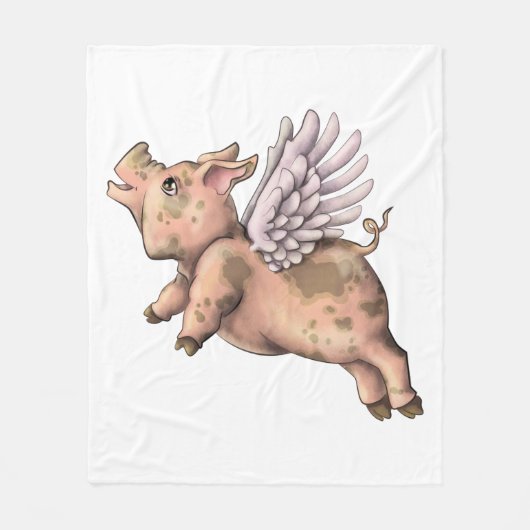 Couverture Polaire Voler des porcs (Devant)