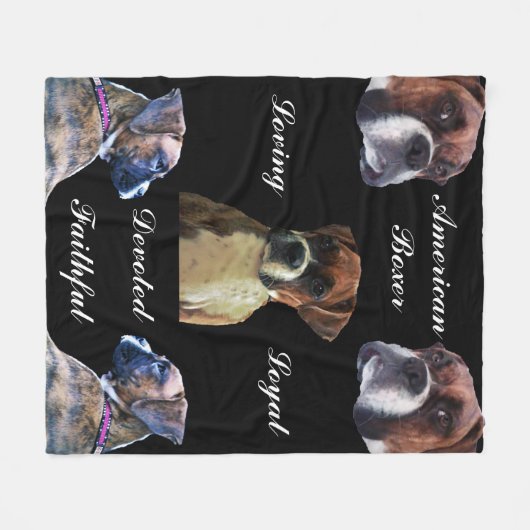 COUVERTURE POLAIRE VOLET DE CHIEN DE BOXER (Devant (Horizontal))