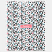 Couverture Polaire Volet de l'école tendance avec monogramme pour fil (Devant)