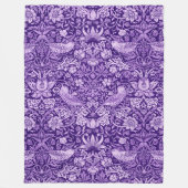 Couverture Polaire Voleur de fraises pourpre, William Morris (Devant)