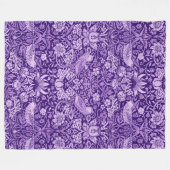Couverture Polaire Voleur de fraises pourpre, William Morris (Devant (Horizontal))