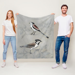 Couverture Polaire Volière argentée une paire