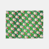 Couverture Polaire Volley-ball avec Casquette de Noël (Devant (Horizontal))