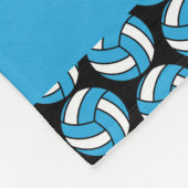 Couverture Polaire Volley-ball avec DO-IT-YOURSELF numéro - Bébé bleu (Coin)