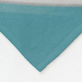 Couverture Polaire Volley-ball turquoise gris et blanc (Coin)