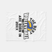 Couverture Polaire Volleyball Birth Year Name Number (Devant (Horizontal))