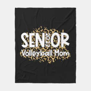 Couverture Polaire Volleyball Senior Mom Volleyball Maman Graduation 