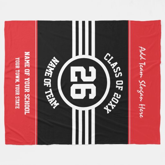 Couverture Polaire Vont l'équipe maintiennent chaud à l'esprit de fac (Devant (Horizontal))