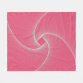 Couverture Polaire vortex carré en velours rose (Devant (Horizontal))