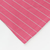 Couverture Polaire vortex carré en velours rose (Coin)