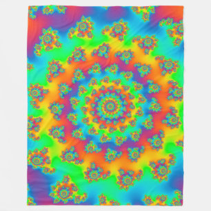 Couverture Polaire Vortex de tapis magique fractal