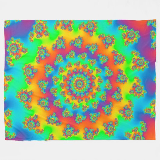 Couverture Polaire Vortex de tapis magique fractal (Devant (Horizontal))