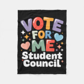 Couverture Polaire Vote For Me Student Council Vibes School Election (Devant)