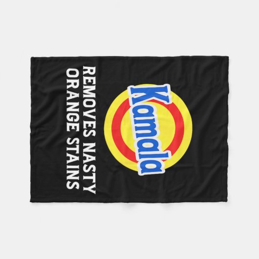 Couverture Polaire Vote Kamala Supprime Le Nasty Orange Stains Deterg (Devant (Horizontal))