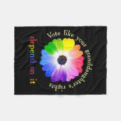 Couverture Polaire Vote Like Your Granddaughter's Rights Depend On It (Devant (Horizontal))