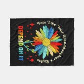 Couverture Polaire Vote Like Your Granddaughter's Rights Depend On It (Devant (Horizontal))