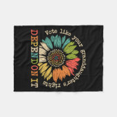 Couverture Polaire Vote Like Your Granddaughter's Rights Depend On It (Devant (Horizontal))