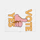 Couverture Polaire Votez oui (Devant (Horizontal))