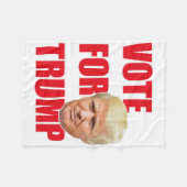 Couverture Polaire Votez pour Trump (Devant (Horizontal))