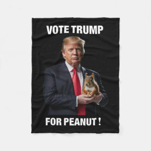 Couverture Polaire Votez Trump pour Peanut l'écureuil 3