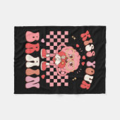 Couverture Polaire Votre Cerveau Valentines Test Day Enseignant Squad (Devant (Horizontal))