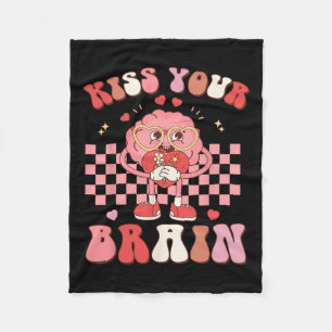 Couverture Polaire Votre Cerveau Valentines Test Day Enseignant Squad