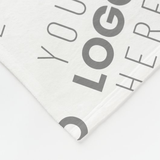 Couverture Polaire Votre image/logo éclairci automatiquement + motif (Coin)