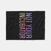 Couverture Polaire Votre incubateur Pro Choice Droits des femmes Femi (Devant (Horizontal))