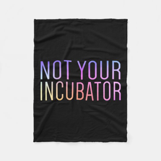 Couverture Polaire Votre incubateur Pro Choice Droits des femmes Femi (Devant)