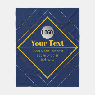 Couverture Polaire Votre logo et modèle de design personnalisable