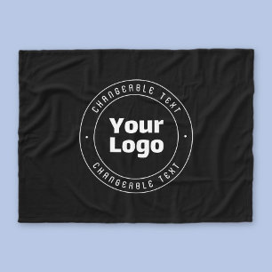 Couverture Polaire Votre logo et votre Modèle de texte modifiable N