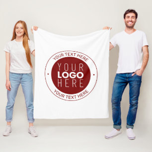 Couverture Polaire Votre logo et votre texte personnalisable Couleu