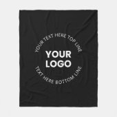 Couverture Polaire Votre logo minimaliste (Devant)