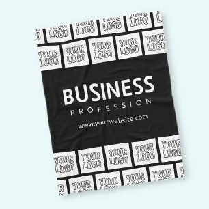 Couverture Polaire Votre logo Motif et nom commercial modifiable