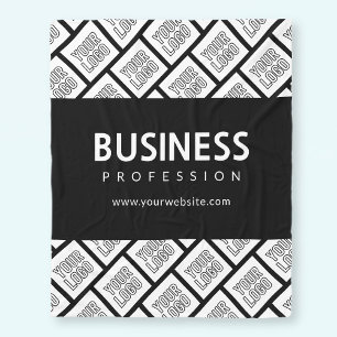 Couverture Polaire Votre logo Motif et nom commercial modifiable