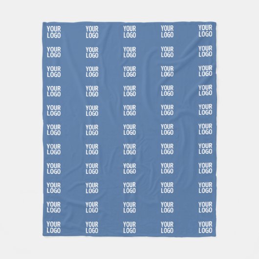 Couverture Polaire Votre logo ou image | Motif de bandes verticales (Devant)